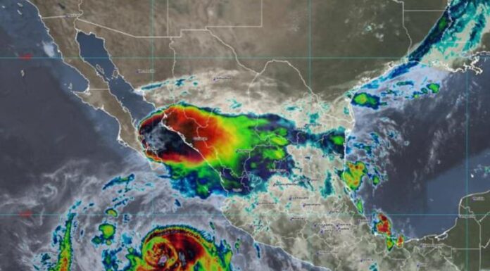 El huracán 'Kay' se encuentra en el noroeste del País a punto de impactar con Baja California Sur.