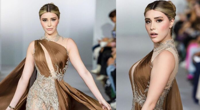 La regiomontana triunfó en el París Fashion Week 2023 tras lucir las prendas de Narciza Severa.
