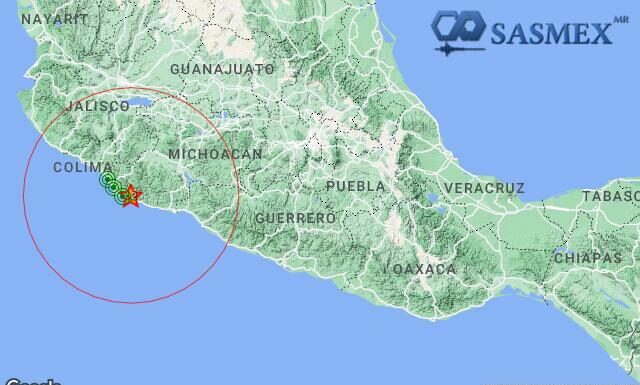 Sismo al sur de Coalcomán con magnitud de 4.2 sería el segundo en las últimas 24 horas luego de que ayer se registrara otro de magnitud 4.5.