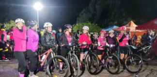 Rodada Rosa fue llevada a cabo desde muy temprano con la iniciativa de concientizar respecto al cáncer de mama.