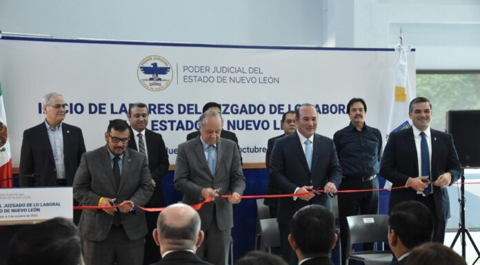 El Poder Judicial de Nuevo León inauguró los nuevos Juzgados de lo Laboral en el Centro de Monterrey.
