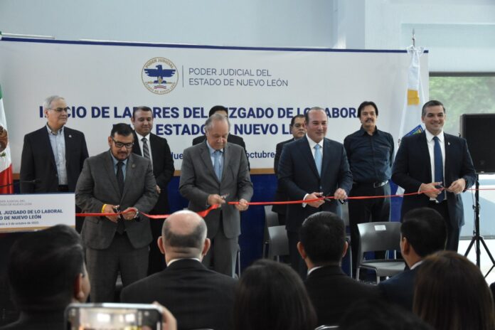 El Poder Judicial de Nuevo León inauguró los nuevos Juzgados de lo Laboral en el Centro de Monterrey.