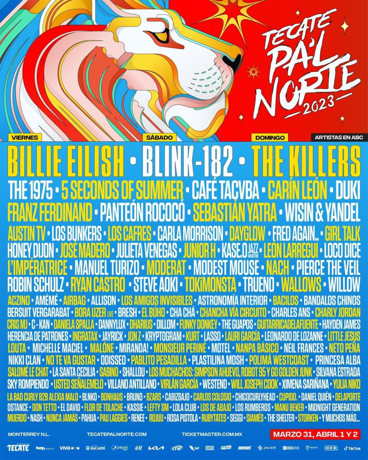 Viven influencers la revelación del Line Up de Pal' Norte