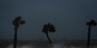 La tormenta tropical Nicole tocó las costas de Florida este jueves por la madrugada.