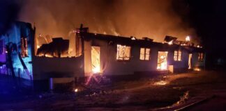 El incendio ocurrió en la capital de Guyana.
