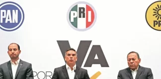 PRI, PAN y PRD