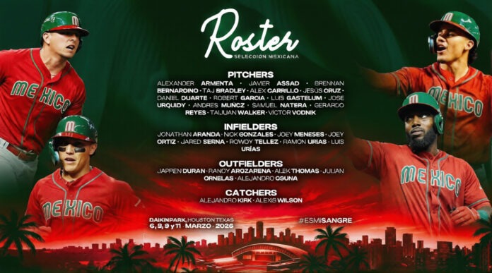 México define roster para el Clásico Mundial de Beisbol 2026