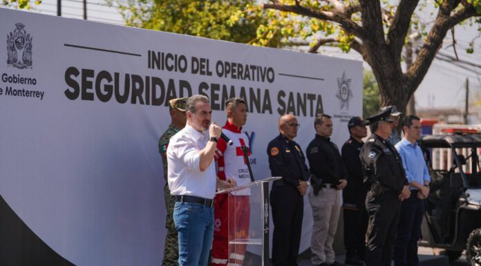 Inicia Adrián de la Garza operativo de Semana Santa en Monterrey