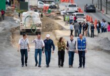 Supervisan avance del 80% en el Circuito Vial Huajuco