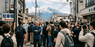 Turismo masivo desborda pueblo japonés por fiebre de fotos del Fuji