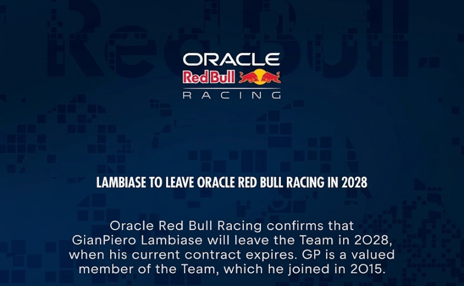 Gianpiero Lambiase dejaría Red Bull y se uniría a McLaren Gianpiero Lambiase dejaría Red Bull y se uniría a McLaren