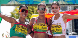 Alejandra Ortega gana plata en marcha por equipos en Brasil