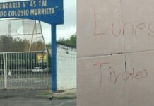 Mensaje del presunto tiroteon en el plantel educativo.