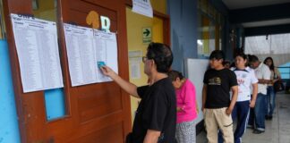 Fujimori y López Aliaga encabezan votación presidencial en Perú