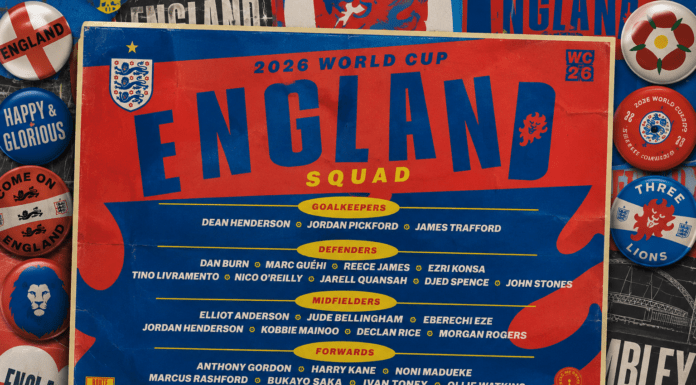 Inglaterra confirma su convocatoria final rumbo al Mundial 2026