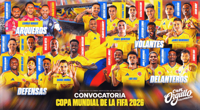 James Rodríguez encabeza la convocatoria de Colombia rumbo al Mundial