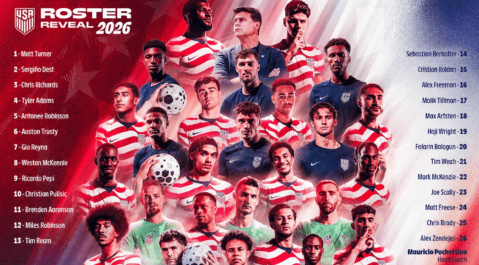 Estados Unidos presenta su lista final para el Mundial 2026