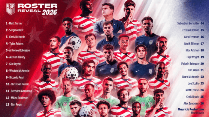 Estados Unidos presenta su lista final para el Mundial 2026