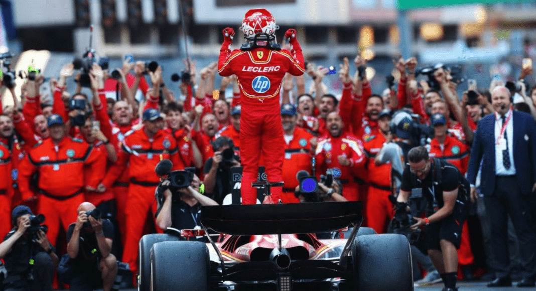 Charles Leclerc lidera el doblete de Derrari en el inicio del GP de Mónaco