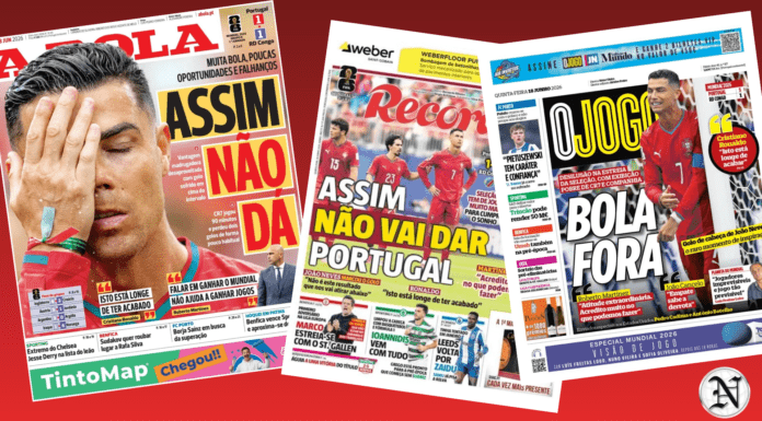 Prensa portuguesa cuestiona el debut de la Selección Lusitana en el Mundial