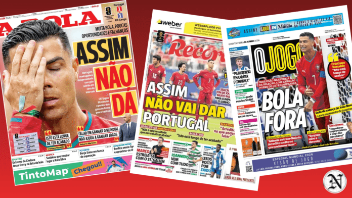 Prensa portuguesa cuestiona el debut de la Selección Lusitana en el Mundial