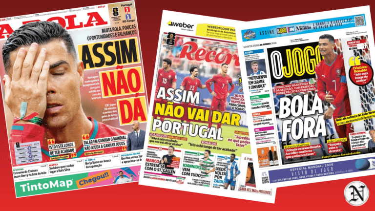 Prensa portuguesa cuestiona el debut de la Selección Lusitana en el Mundial