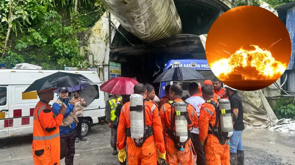 Explosión en túnel de la India