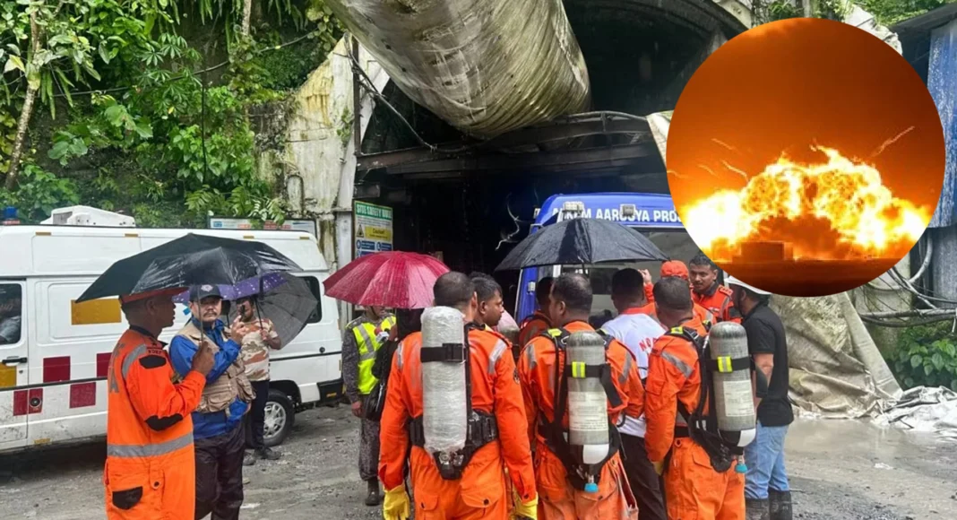 Explosión en túnel de la India deja 12 muertos y 13 atrapados Explosión en túnel de la India