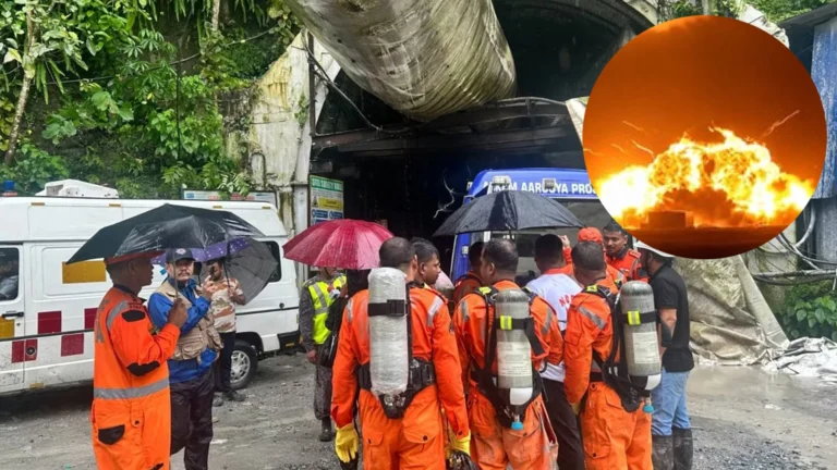 Explosión en túnel de la India