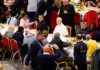 El Papa en un almuerzo con migrantes y pobres