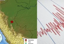 Sismo de 5.7 sacude Ucayali y se percibe ligeramente en Lima