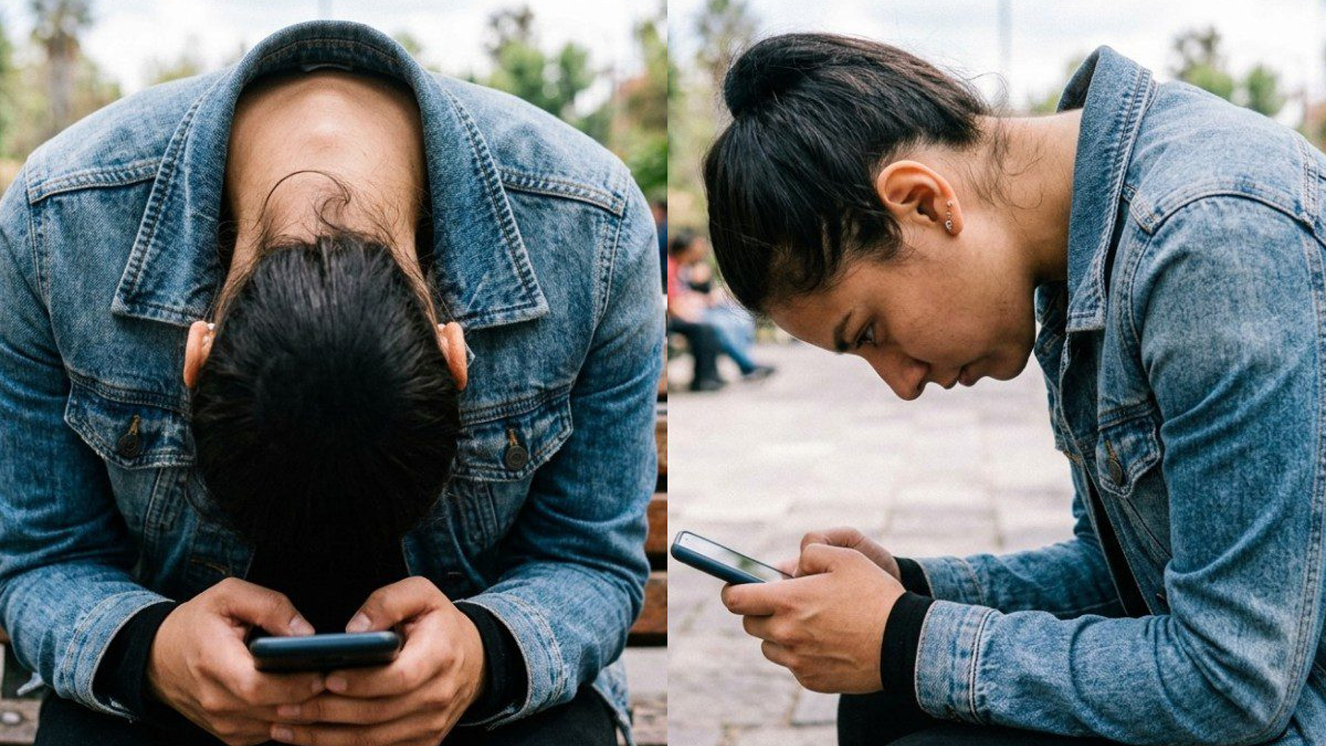 Tecnología provoca un cuerpo de teléfono que afecta el cuello