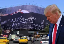 Irán exhibe mural impactante contra Trump en plena crisis