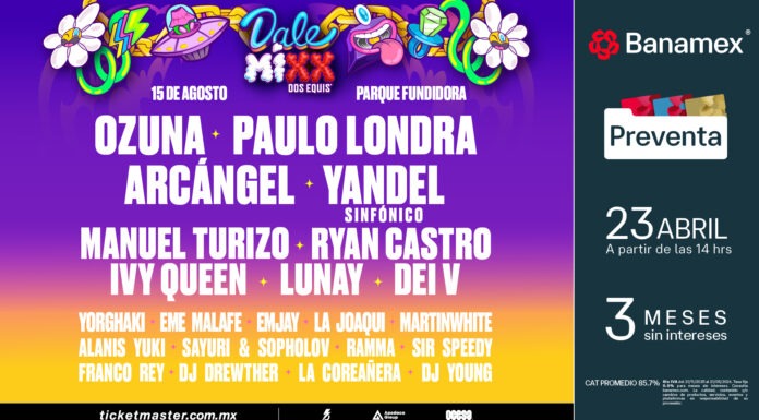 El lineup oficial de Dale Mixx 2026 reúne a algunas de las figuras más importantes del reguetón y la música urbana que se presentarán el próximo 15 de agosto en Parque Fundidora, Monterrey.