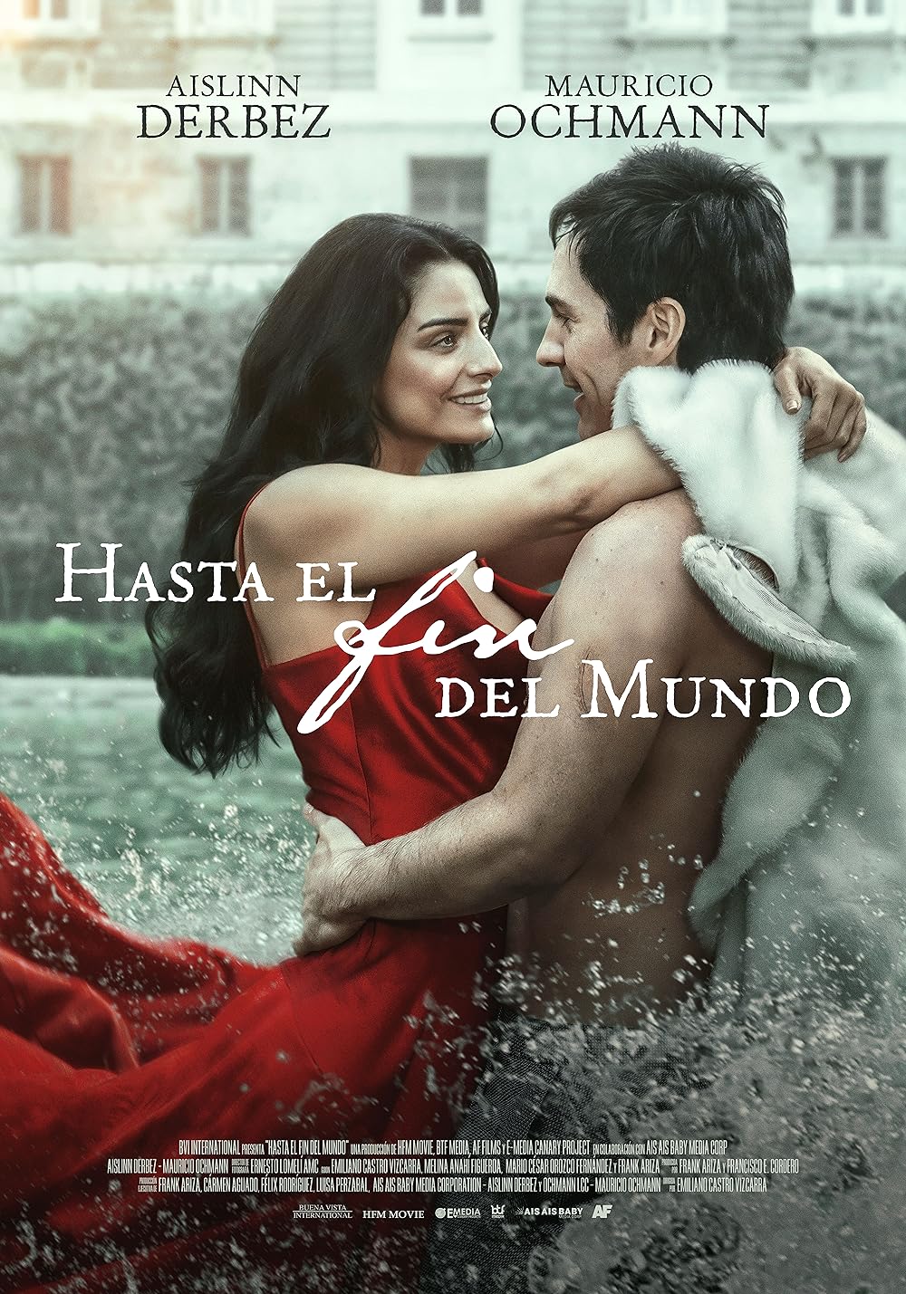 Póster oficial de Hasta el fin del mundo, la nueva película de drama y romance protagonizada por Aislinn Derbez y Mauricio Ochmann.