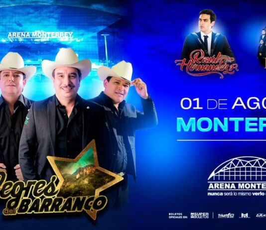 Los Alegres del Barranco llegarán a la Arena Monterrey el próximo 1 de agosto con su gira "Siempre Alegres Tour" 2026, donde interpretarán sus más grandes éxitos ante el público regiomontano.