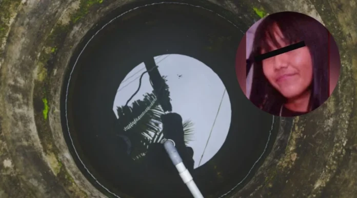 El feminicida ocultó el cuerpo de Britanny Nahomi en un pozo de agua.