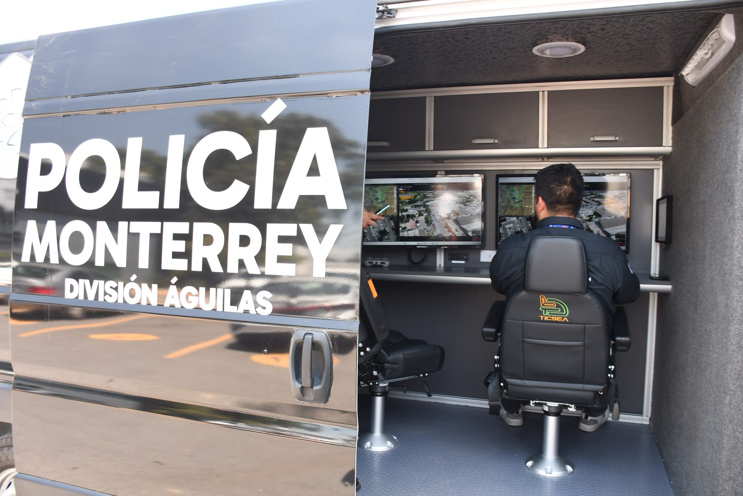 Cabina de operaciones de la Divisón Águilas.