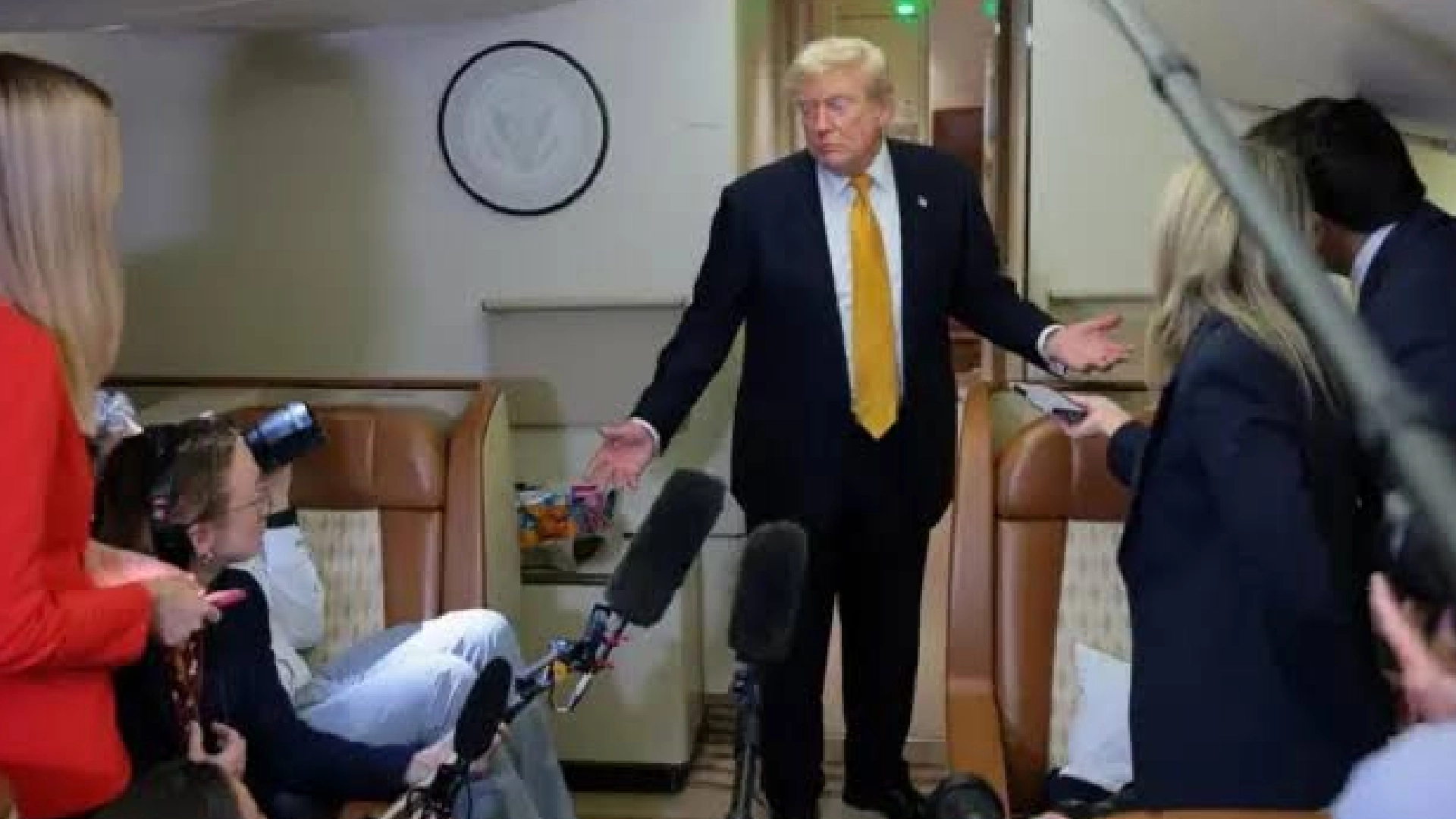 Operativo de seguridad en torno a Trump