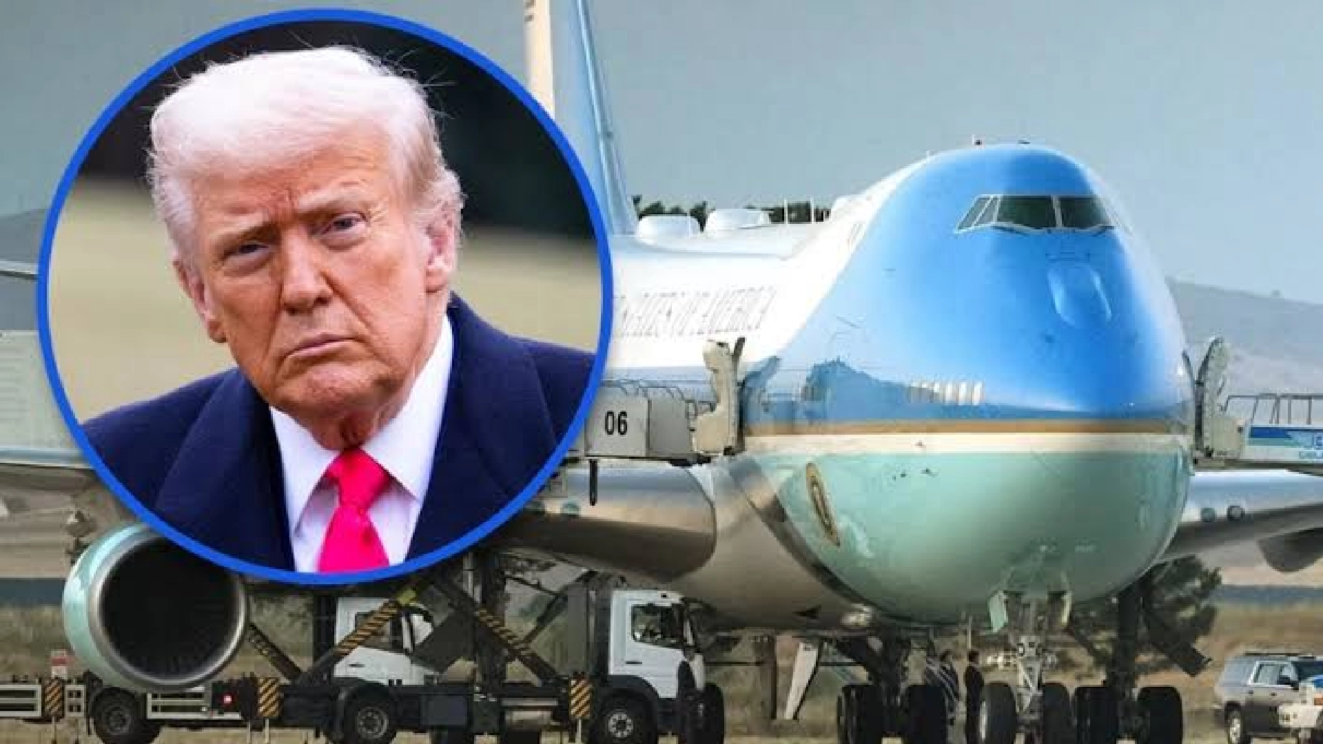 Operativo de seguridad en torno a Trump