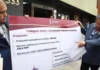 Escobedo entrega comprobantes y reclama adeudo del Triángulo Norte