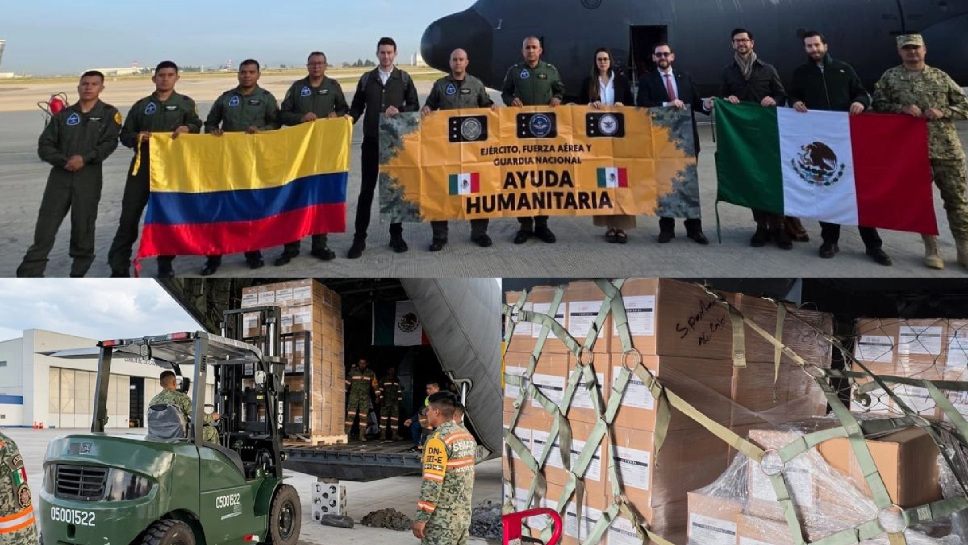 Insuperable ayuda humanitaria envía México a Colombia tras sismo