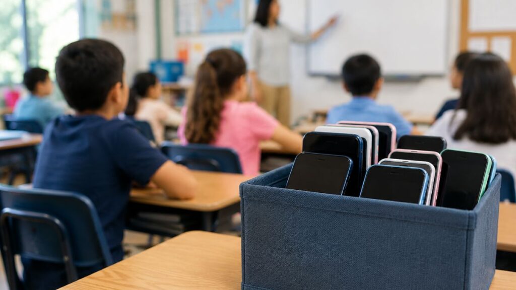 Postura de Nuevo León: establecer límites al uso de celulares y dispositivos, principalmente en escuelas.