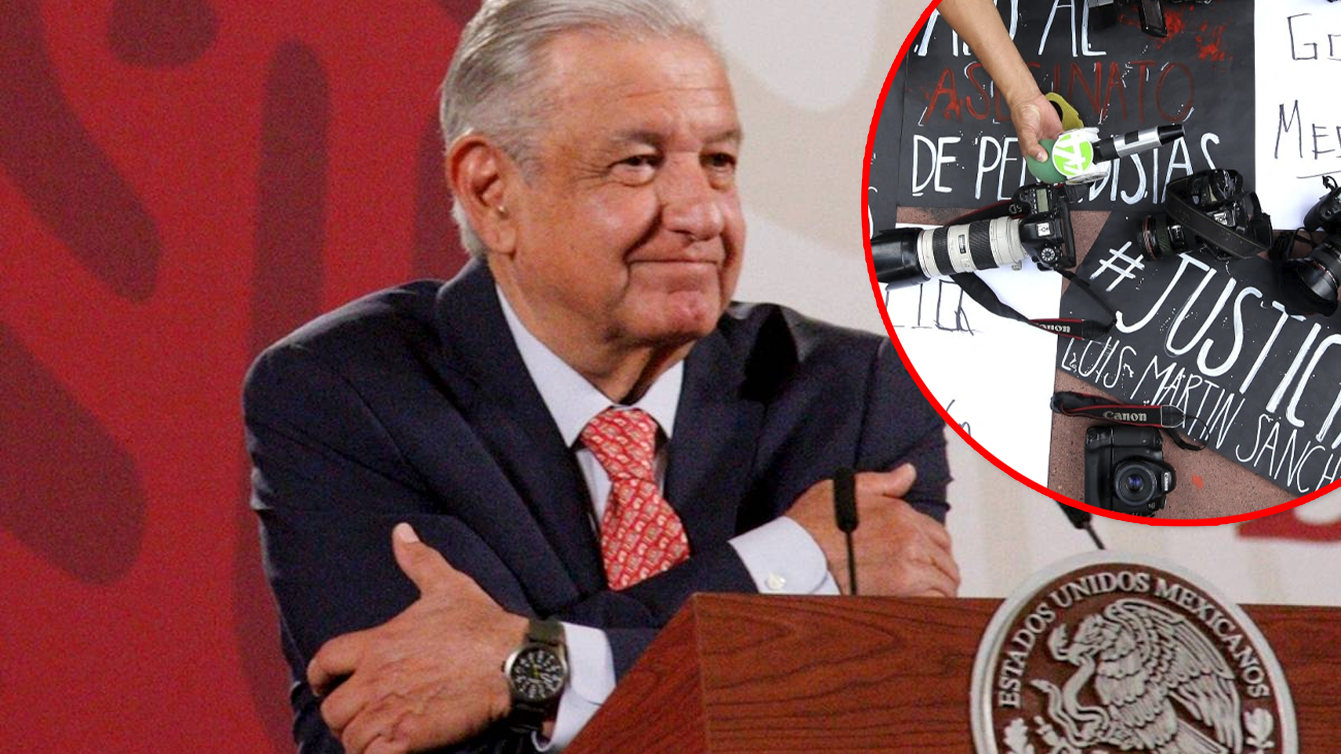 AMLO durante una conferencia matutina en Palacio Nacional