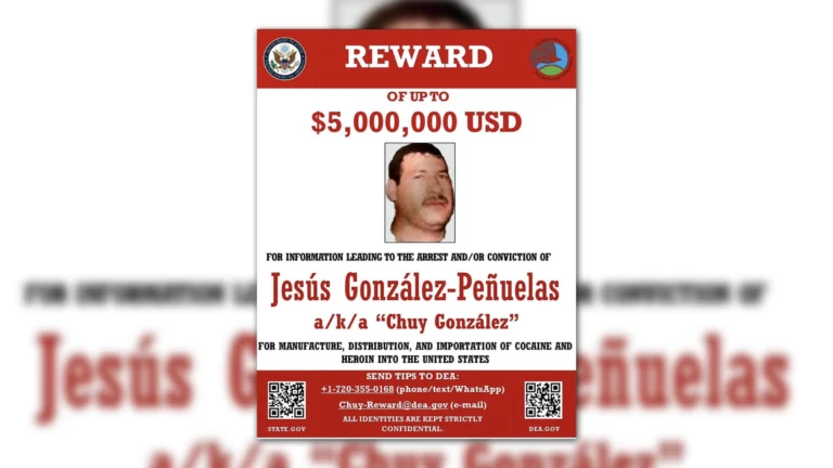González Peñuelas, alias Chuy González, en ficha de búsqueda