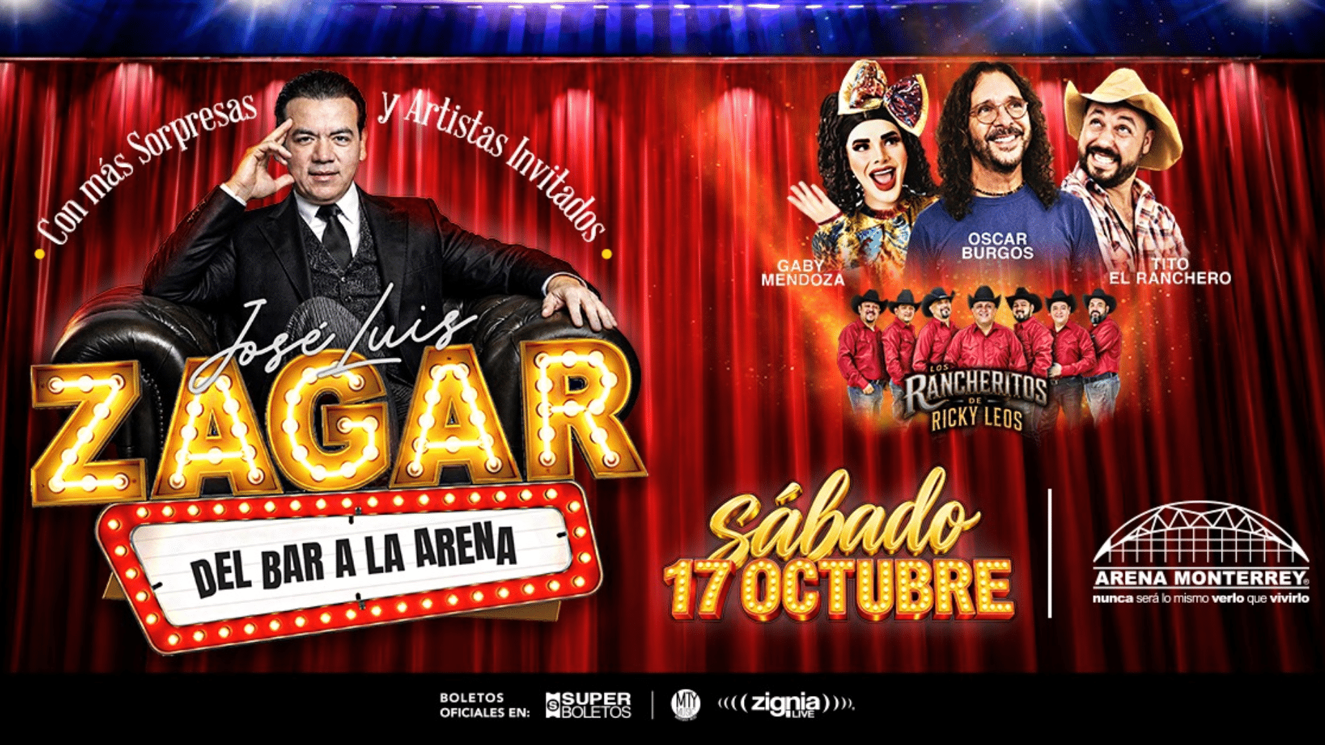 José Luis Zagar en Monterrey 2026: ¡Del Bar a la Arena!