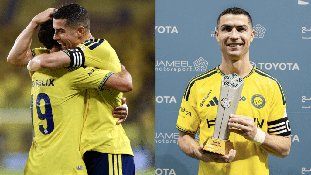 Cristiano Ronaldo y Joao Félix